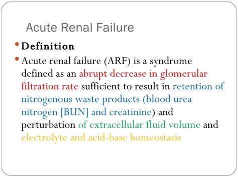 O obstructive urinary symptoms o. 24 radman acute renal failure