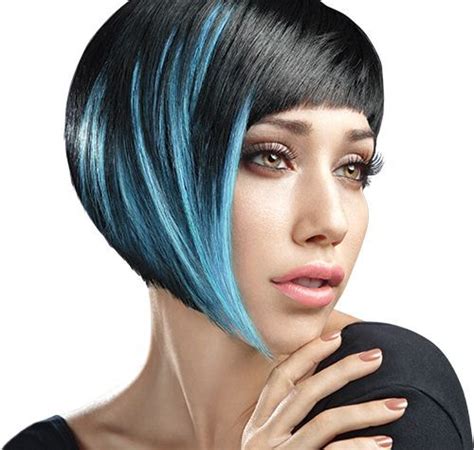 Blue Bob Short Hair Color Hair Styles Hair Color Pastel