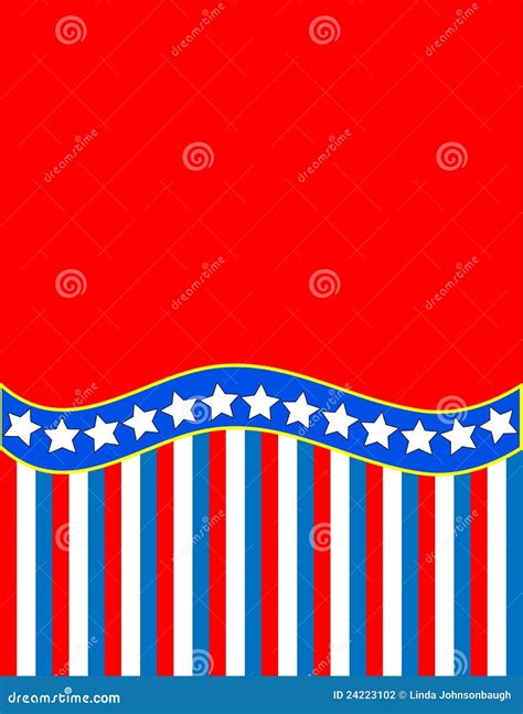 Vector Red White Blue Star Striped Background Stock Vector