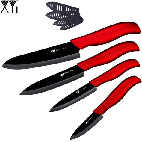Xyj Ceramic Knives Red Handle Kitchen Knife 3 4 5 6 Kitchen Knives