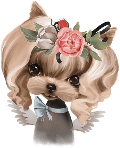 Tube Chien Png Dessin Yorkshire Cute Dog Png Clipart