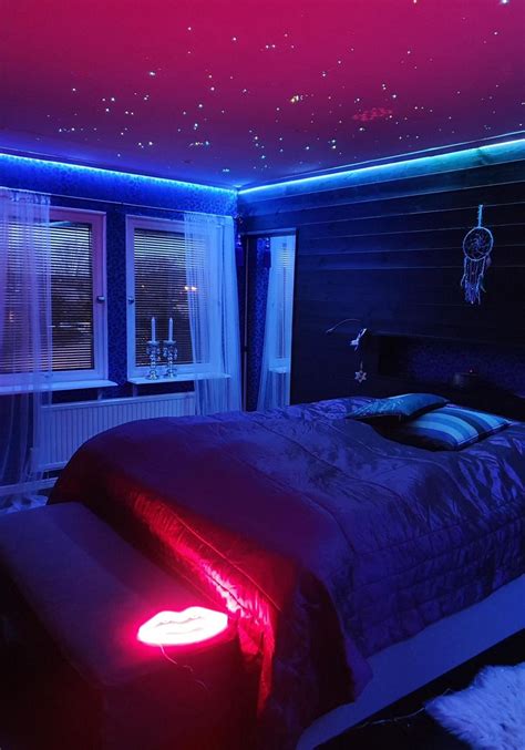 View Neon Light Bedroom Ideas Images