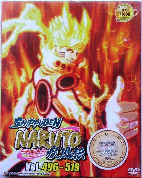 Dvd Anime Naruto Shippuden Vol496 519 Box Set 24 Episode Region All