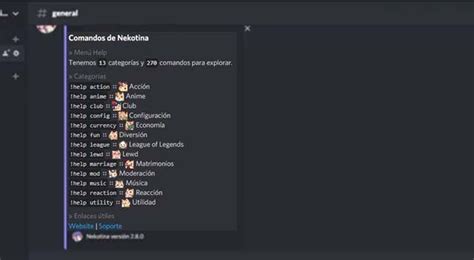 ️ Comandos Nekotina Guía Completa Para Nekotina Bot En Discord 📄