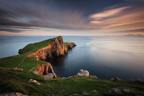On the cliff edge with a view of neist point lighthouse, isle of skye, scotland. Images tagged "lighthouse" | Scottish Landscape ...