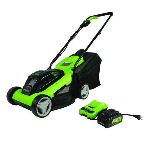 Greenworks Cordless Electric Push Lawn Mowers At