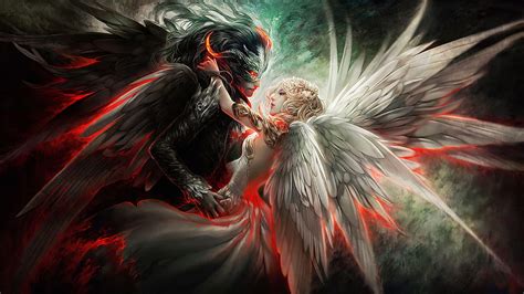 Of Angels Vs Demons Anime Demon Anime Hd Wallpaper Pxfuel