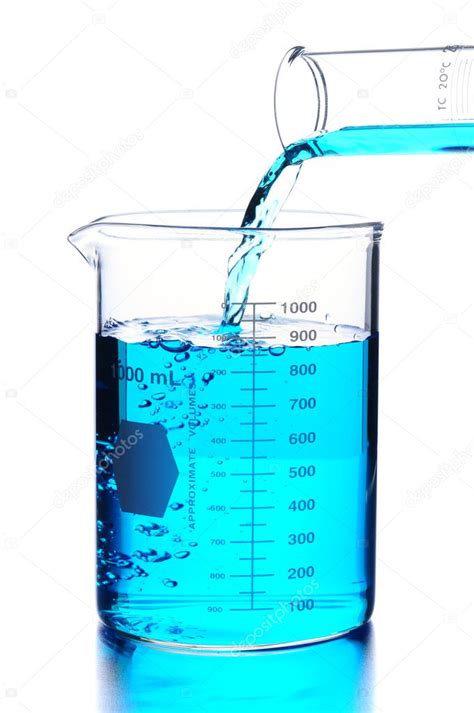 Liquid Pouring Into A Lab Beaker — Stock Photo © Scukrov 6271090