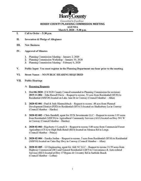 Horry County Government Planning and Zoning