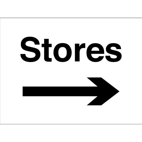 Stores Arrow Right Signs From Key Signs Uk