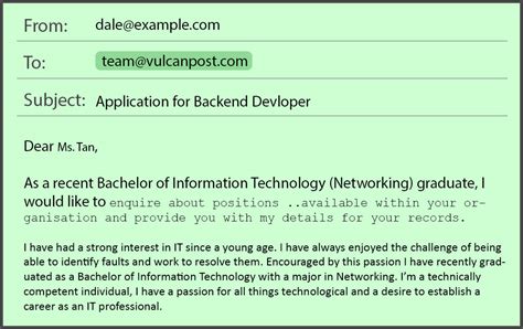 Make sure that you checked whether the company has specific requirements on how they want the subject line formatted. Common Job Application Mistakes In Emails & Resumes By Job ...