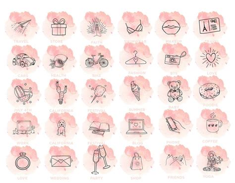 Maybe you want to make a wedding invitation or send a postcard to friend? Instagram Story Highlights Icons Set of 36 Instagram Icons ...