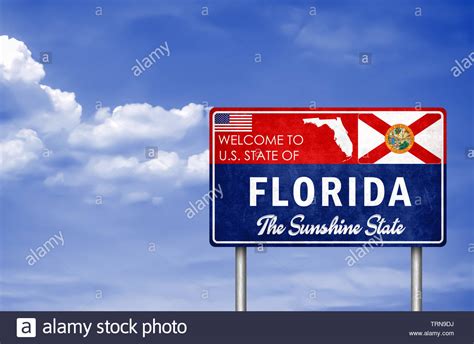 Florida Sunshine State Sign Stock Photos And Florida Sunshine State Sign