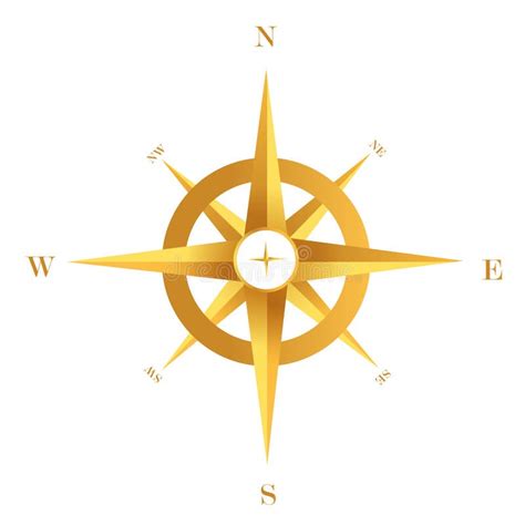 Gold Compass Stock Photo Image 17943080
