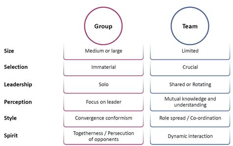 Difference Between Group And Team
