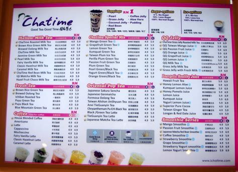 With frequent menu additions and promotions, you won't get bored of the chatime menu. we.love.food: Chatime