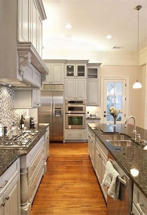 Light blue is what creates the contrast in this look. 20+ Stunning Light Cabinets Dark Countertops Favorite ...