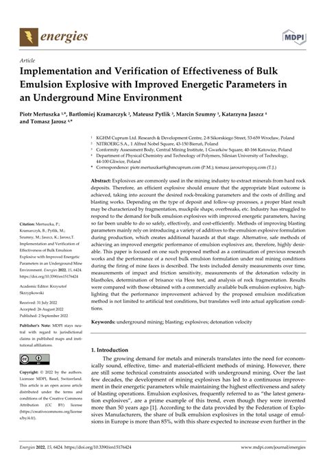 PDF Implementation And Verification Of Effectiveness Of Bulk Emulsion