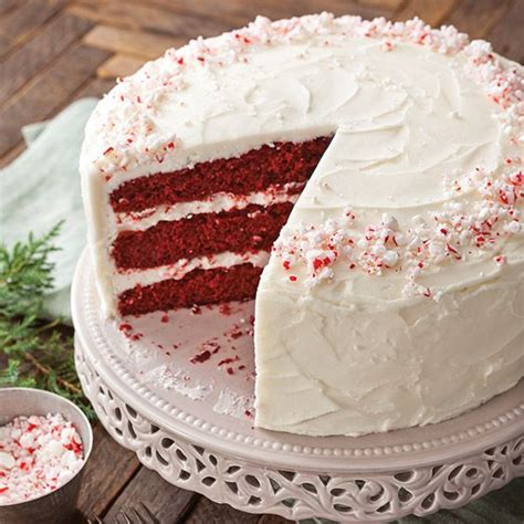 Festive Peppermint Red Velvet Cake Recipe