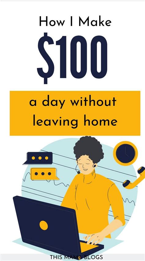 January 17, 2021, 5:00 pm·9 min read. How to Make $100 a Day Without a Real Job in 2020 - This Mama Blogs in 2020 | Make 100 a day ...