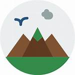 Icon Icons Mountain Landscape Nature Mountainside Landscapes
