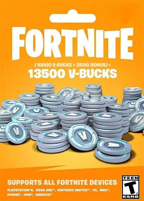 Epic Games Fortnite 1000 V Bucks T Card Key Global