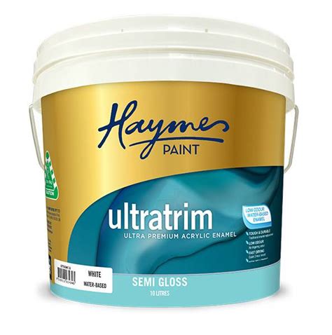 Ultra Premium Ultratrim Acrylic Enamel Semi Gloss Haymes Paint Nbs