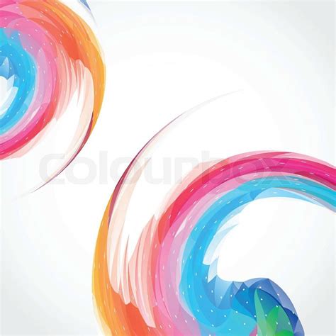 Abstract Color Swirl Background Stock Vector Colourbox