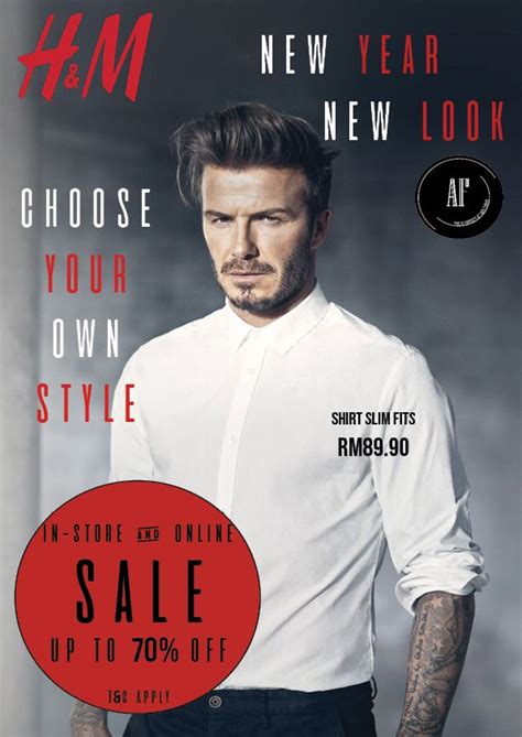 H M Poster Shirt Style Advertising Poster Online Sales
