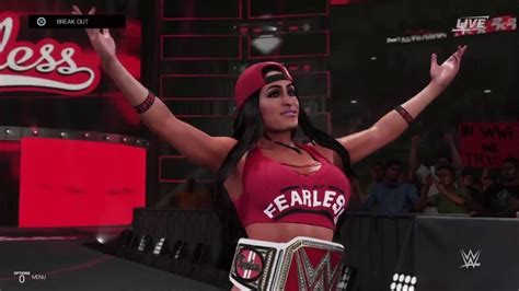 Wwe 2k19 Nikki Bella Vs Brie Bella Raw Women Championship Youtube