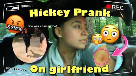 Hickey Prank On Girlfriend She Started Chasing Me Youtube