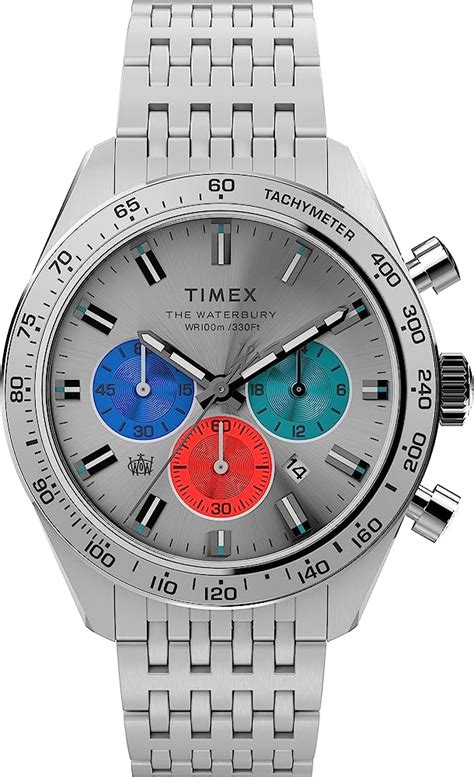 Timex Mens Waterbury Diver Chronograph Automatic Mm Watch Black