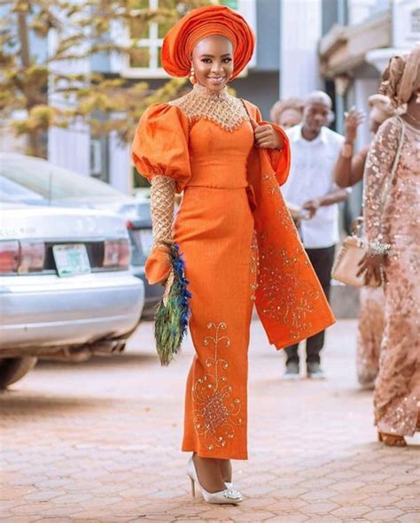 Orange Is The Latest Trending Colour For Nigerian Traditional Brides