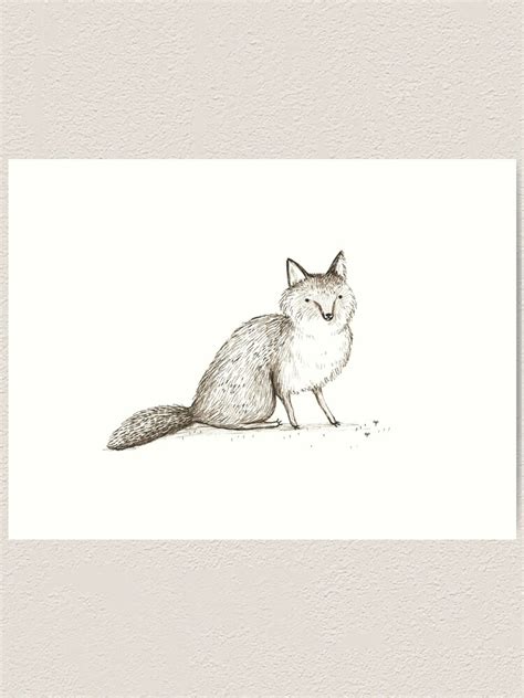 Swift Fox Sketch Art Print For Sale By Sophiecorrigan Redbubble