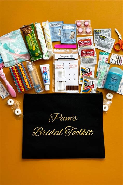 Large Black Bridal Emergency Kit Bride Survival Kit Wedding Day