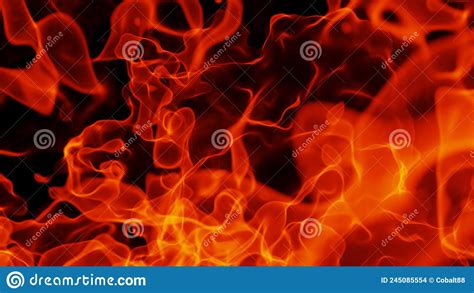 Fire Flames Texture Background Realistic Abstract Orange Flames