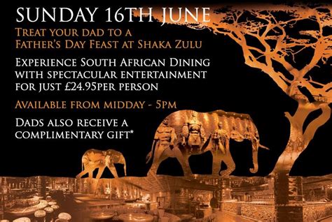 59 items in this article 31 items on sale! Treat yourself to a Father's Day feast at Shaka Zulu