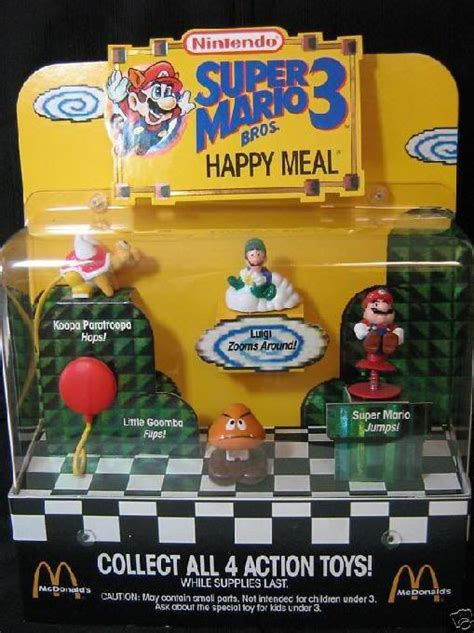 Super Mario 3 Mcdonalds Happy Meal Toys Kind Of Wish I Kept The Collection Nostalgia