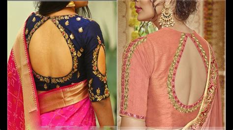 A Stunning Collection Of Full 4k Blouse Back Neck Designs For Silk