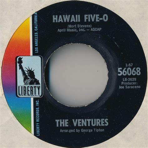 The Ventures - Hawaii Five-O (Vinyl, 7", 45 RPM, Single) | Discogs