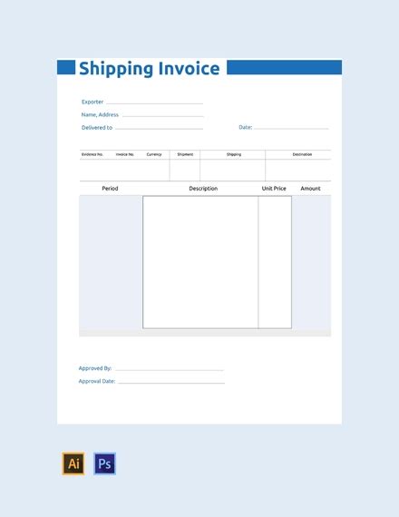 Commercial Invoice Examples 21 Word Pages Numbers Excel Examples