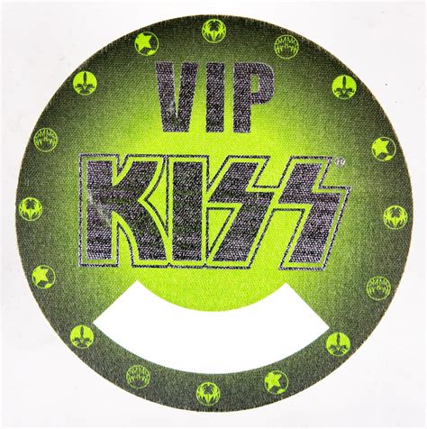 Kiss Backstage Pass World Domination Tour Vip Green Kiss Museum