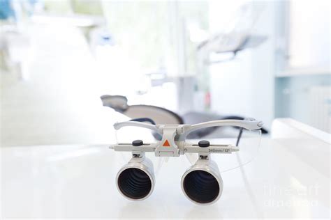 Dentist Goggles Protective Glasses In Dentist S Office Dental Loupes Photograph By Michal Bednarek
