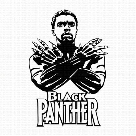 Black Panther Svg Black Panther Vector Cosmosfineart Wakanda