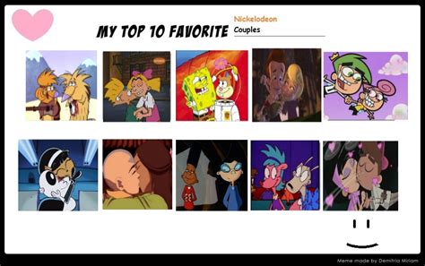 My Top 10 Favorite Nickelodeon Couples By Doraeartdreams Aspy On Deviantart