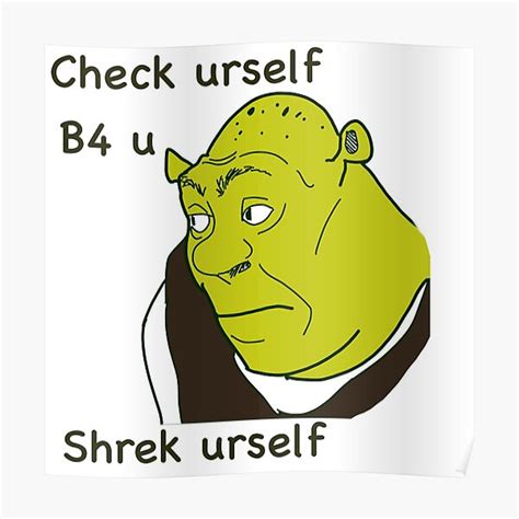 Shrek Sticker Poster For Sale By Cmonyak Redbubble