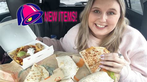 Trying New Items From Taco Bell Youtube