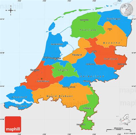 Get your guidebooks, travel goods, even individual chapters. Political Simple Map of Netherlands, single color outside