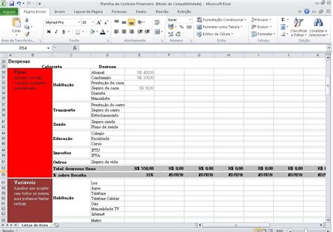 Planilha Excel Controle Financeiro Finanças Pessoais R 200 Em
