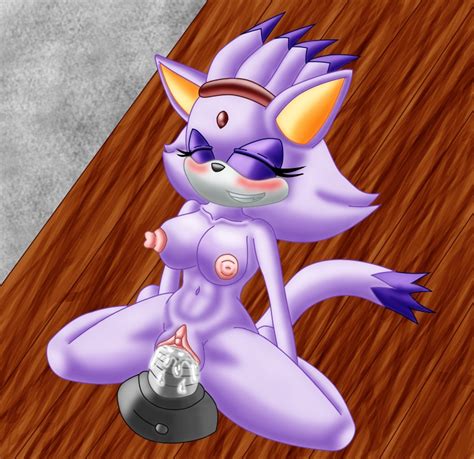 Rule 34 Anthro Blaze The Cat Blush Breasts Cat Chaossabre Closed Eyes Color Feline Female